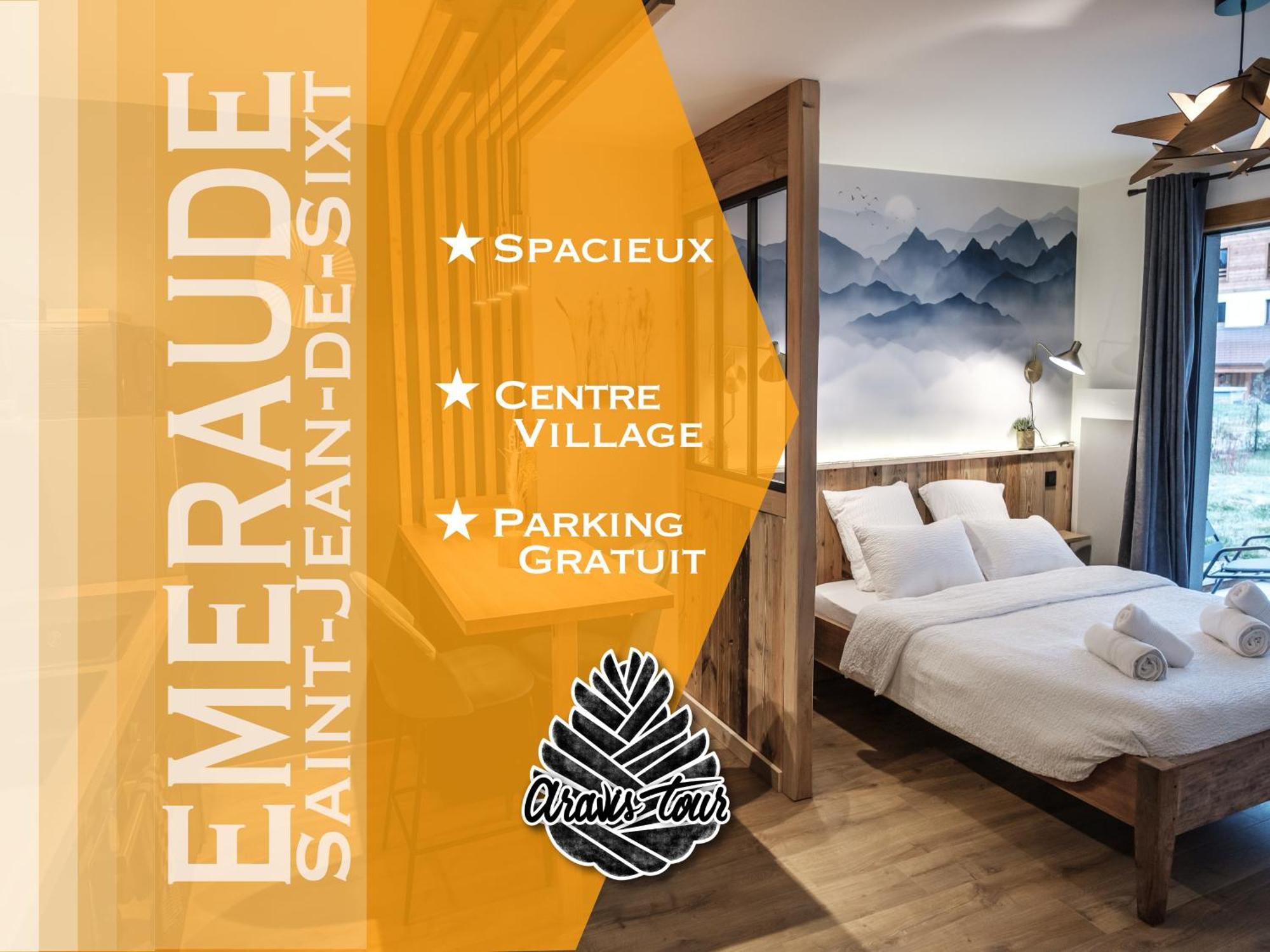 Residence Emeraude - Centre Village - Aravistour Saint-Jean-de-Sixt Buitenkant foto